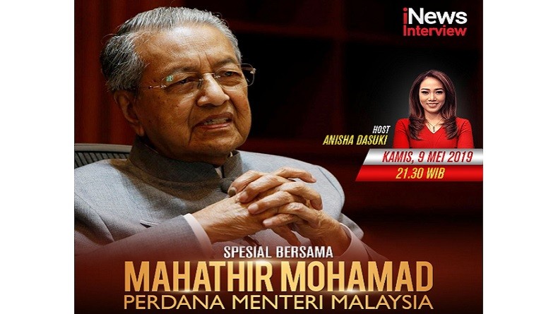 Panas Dingin RI-Malaysia, Simak Wawancara iNews dengan PM Mahathir Malam Ini
