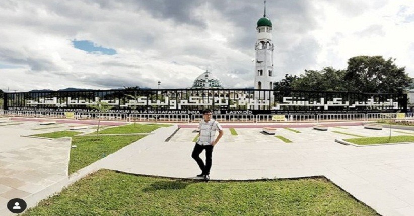 Wisata Religi sambil Ngabuburit di Masjid Agung Palopo, Tamannya Instagenik
