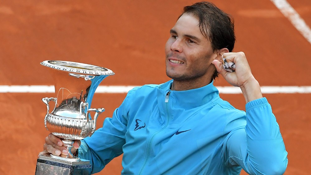 Kalahkan Djokovic, Nadal Raih Titel Italia Terbuka untuk Ke-9 Kalinya