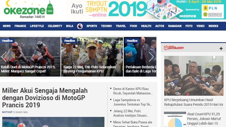 Okezone.com Geser Detik.com sebagai Portal Berita Nomor 2 di Indonesia