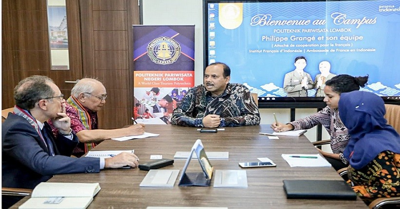 Mahasiswa Pariwisata Lombok Belajar Bahasa Asing dengan Kedubes Prancis