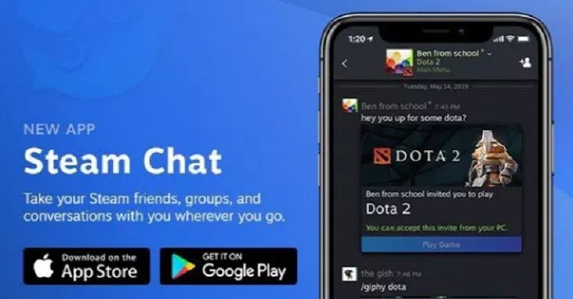 Valve Boyong Aplikasi Steam Chat ke Perangkat Mobile