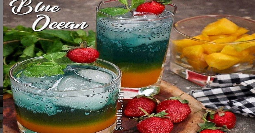 Minuman Kekinian Rasa Jeruk, Blue Ocean Cocok untuk Berbuka Puasa