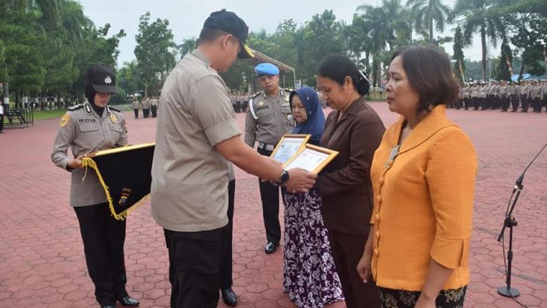 Gugur Dalam Tugas Pengamanan Pemilu, 3 Polisi di Sumut Naik Pangkat Anumerta