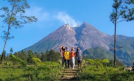 Wisata ke Klaten, Kali Talang Jadi Spot Terpopuler Menikmati Keindahan Merapi