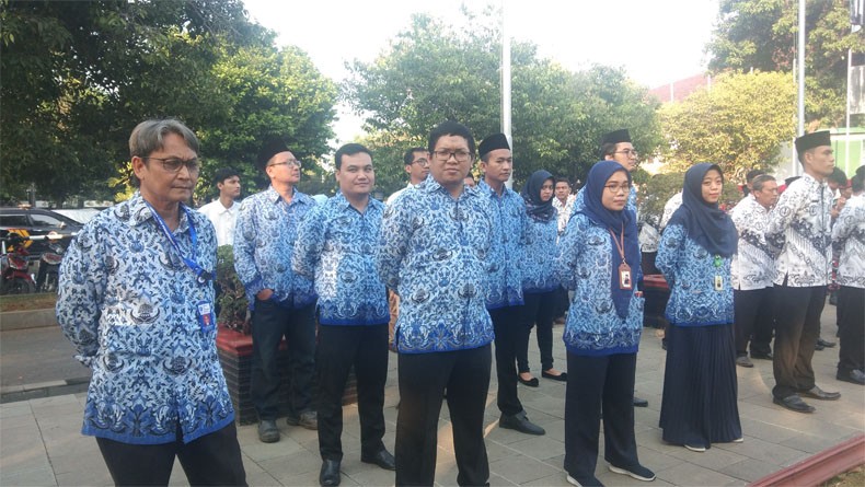 Meski Mudik, Puluhan ASN Luar Daerah Antusias Ikut Upacara Hari Lahir Pancasila