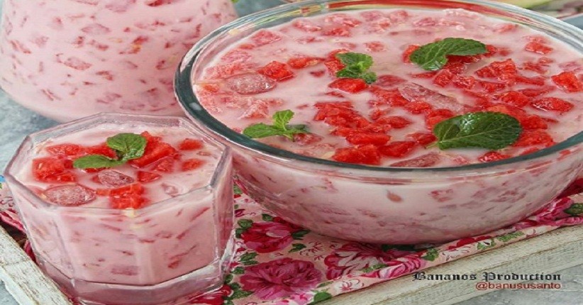 Segarnya Es Semangka Susu, Cocok Disajikan saat Kumpul Hari Raya