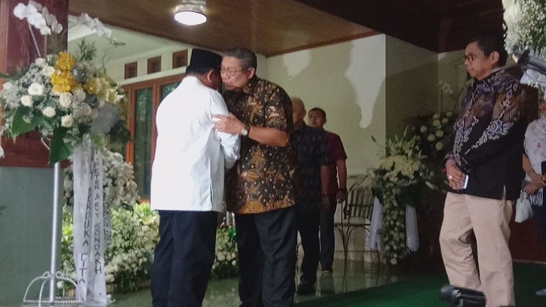 Prabowo Tiba di Cikeas, Ucapkan Belasungkawa ke SBY