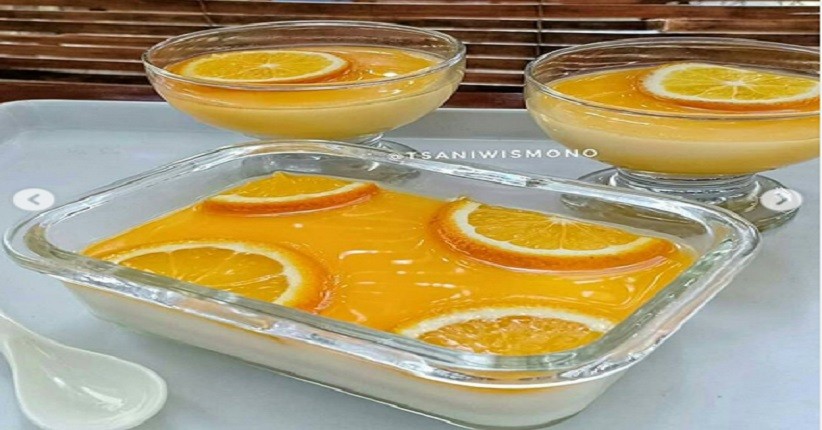 Rasanya Bikin Ketagihan, Puding Sutra Jeruk Cocok Disajikan saat Weekend