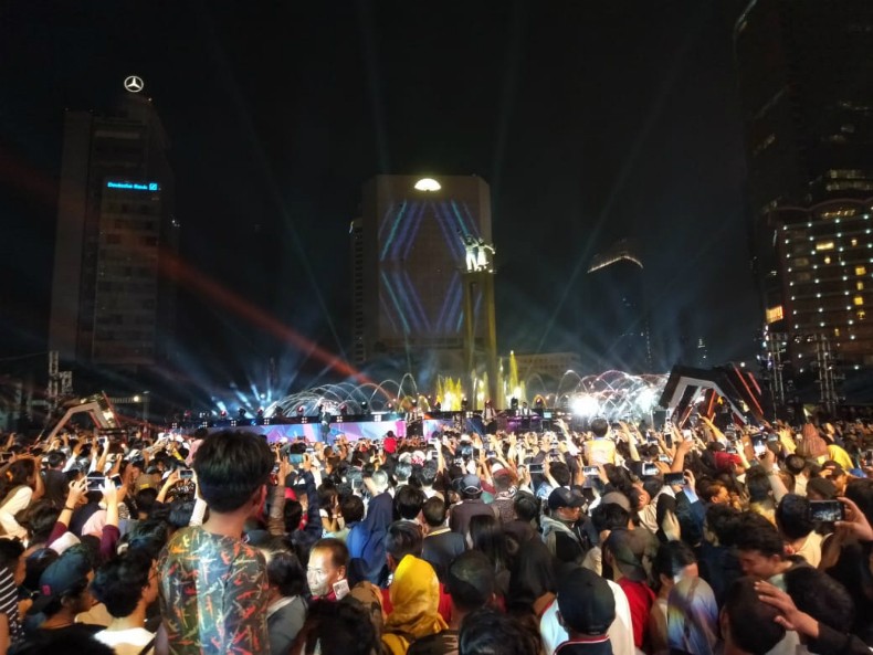 Dishub Rekayasa Lalin, Warga Mulai Padati Malam Puncak HUT Ke-492 Jakarta