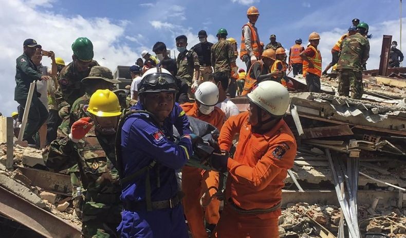Korban Tewas Gedung Ambruk di Kamboja Jadi 7 Orang, Pemilik Asal China Ditangkap