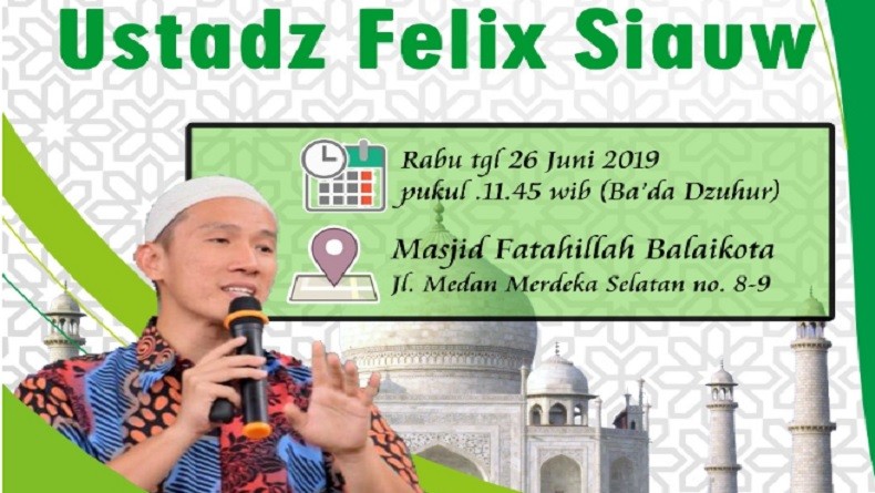 Picu Kontroversi, Kajian Felix Siauw Akhirnya Dibatalkan Pemprov DKI