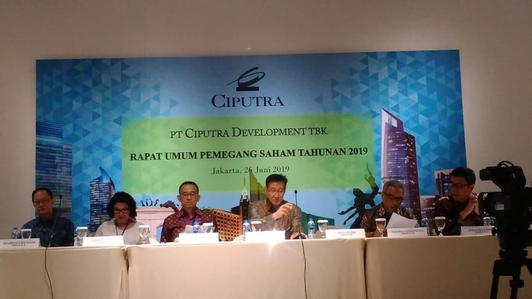 Ciputra Development Bagikan Dividen Rp185 Miliar dari Laba Bersih 2018
