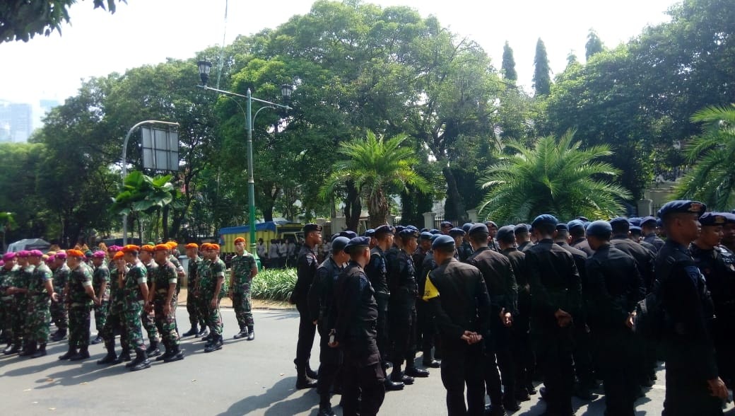 Jelang Pleno KPU, Polisi Juga Amankan Kantor Bawaslu, MK, dan DPR