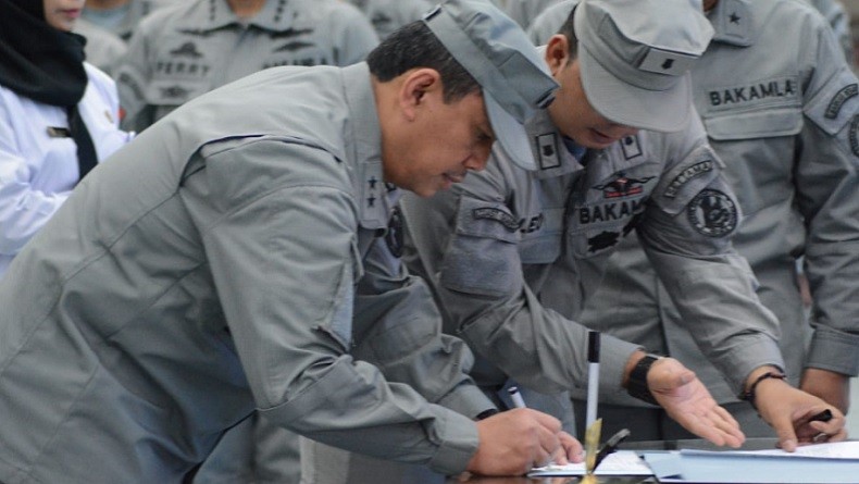 Laksda S Irawan Resmi Jabat Sestama Bakamla