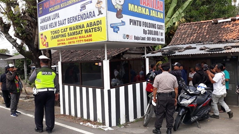Pos Polisi Siluwok di Jalan Nasional Wates-Purworejo Ditembak Orang Tak Dikenal