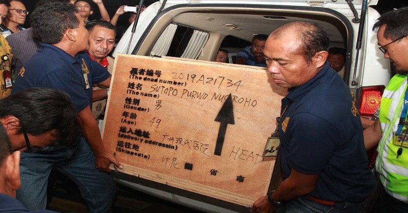 Jenazah Sutopo Tiba di Indonesia