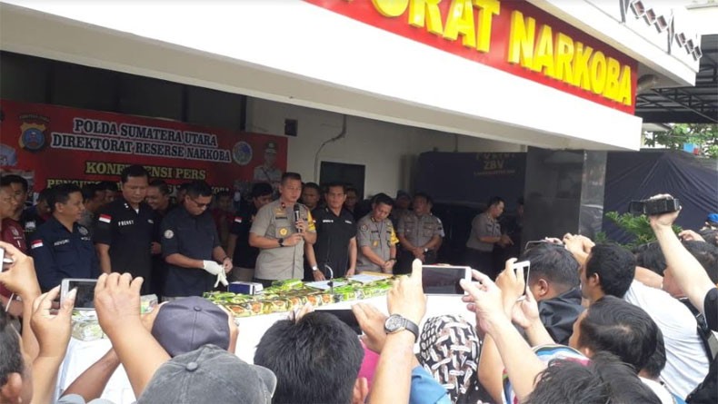 Polisi Gagalkan Penyelundupan 59 Kg Sabu asal China, 7 Tersangka Ditangkap