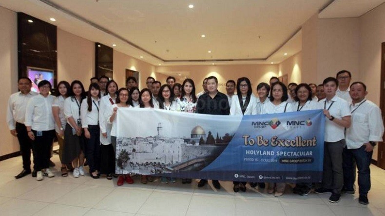 HT dan Liliana Tanoesoedibjo Lepas Karyawan Terbaik MNC Group ke Holyland