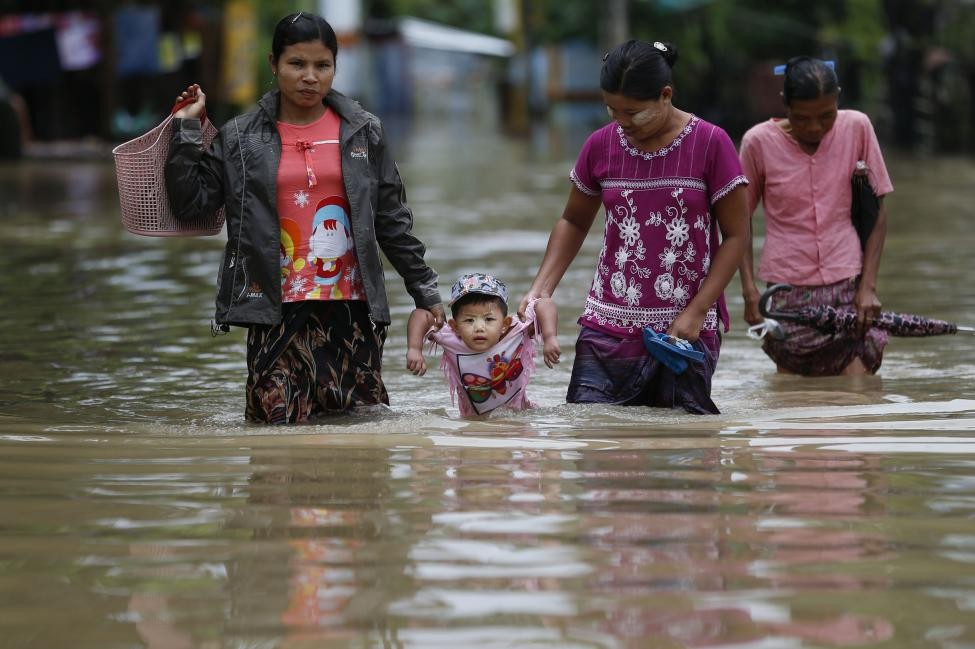Banjir akibat Hujan Lebat Sebabkan 18.000 Warga Myanmar Mengungsi