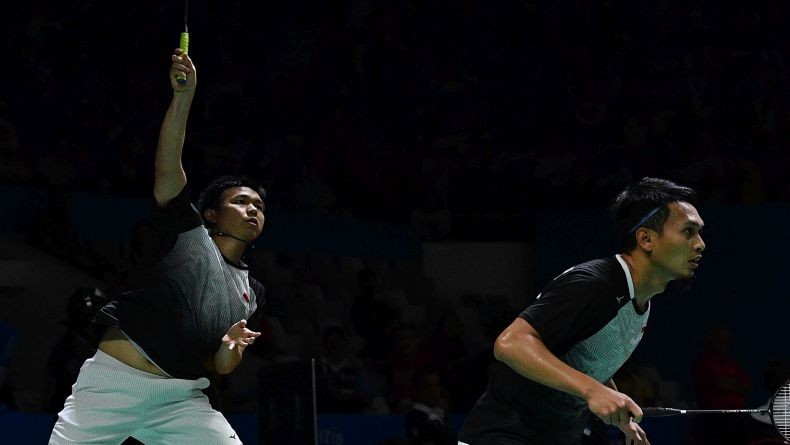 Atasi Perlawanan Wakil Jepang, Ahsan/Hendra ke Semifinal Indonesia Open 2019