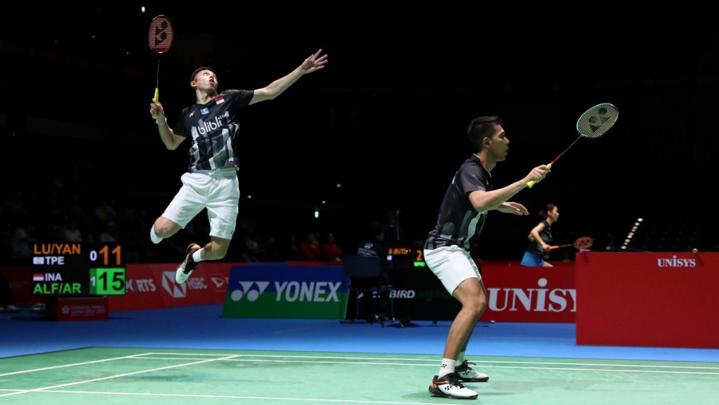 Manfaatkan Kesalahan Lawan, Fajar/Rian Melaju ke Putaran Kedua Jepang Terbuka