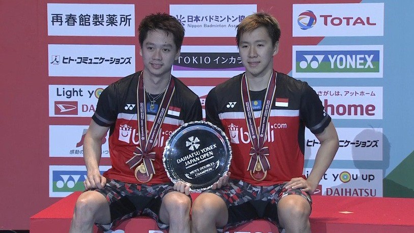 Hattrick Juara Japan Open, Kevin/Marcus Ikuti Jejak Ricky/Rexy