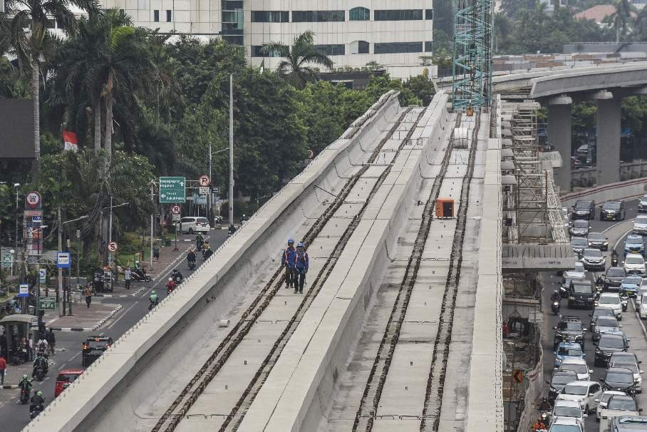 Gunakan Protokol Kesehatan, Adhi Karya Lanjutkan Proyek LRT Jabodebek