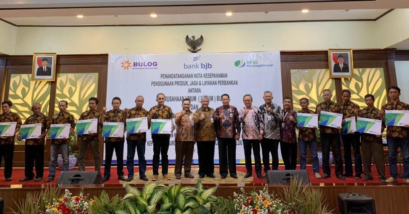 Gandeng Bank bjb, Bulog Berikan Perlindungan Sosial bagi Tenaga Kerja Gudang
