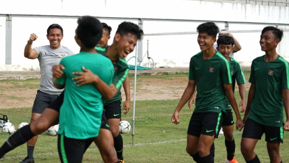 Jelang Hadapi Filipina, Timnas U-15 Latihan Ringan Penuh Keceriaan