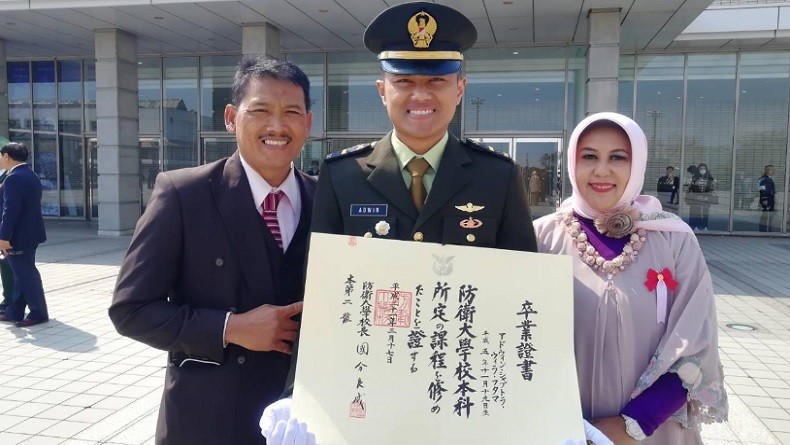 Letda Inf Adwin Syahputra Jadi Lulusan Terbaik Siswa Asing di NDA Jepang
