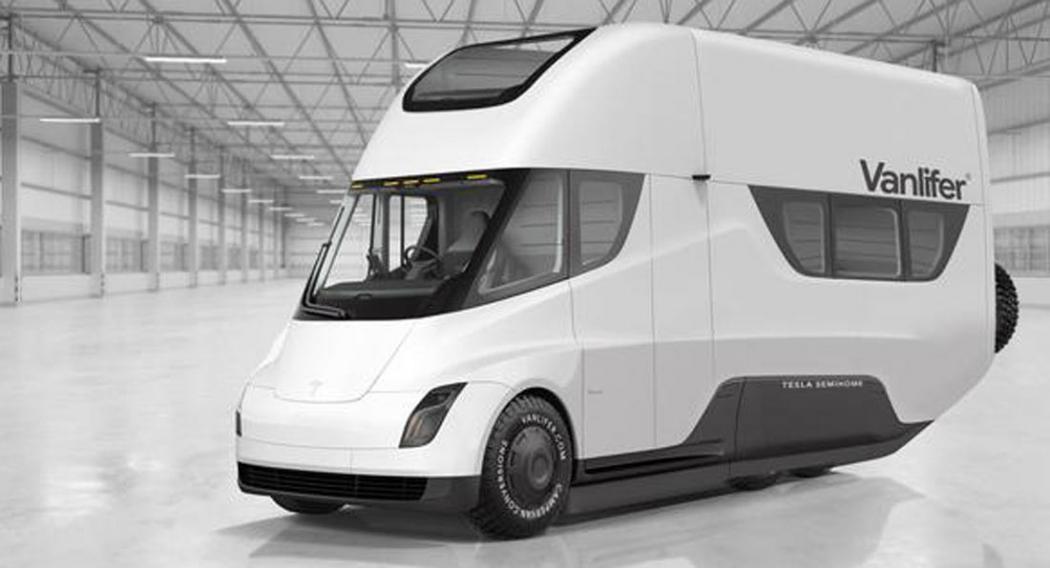 Begini Penampakannya bila Truk Tesla Semi Dibuat Jadi Rumah Berjalan