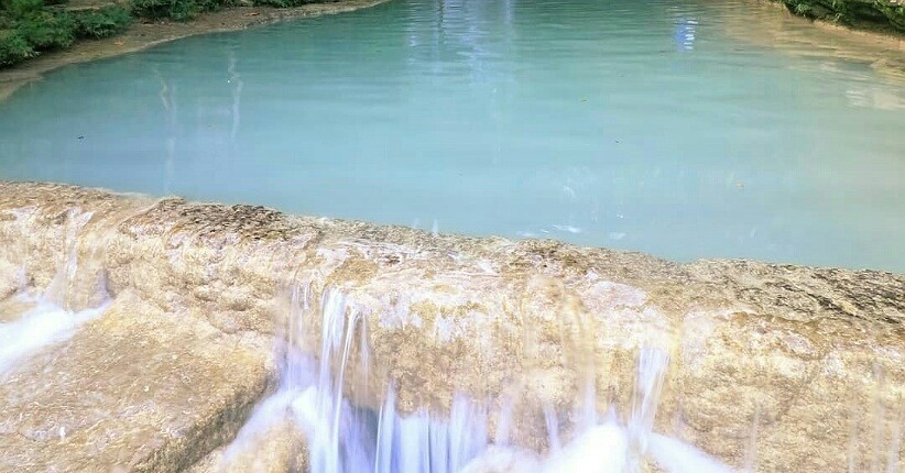 Terpikat Keindahan Air Terjun Lepo di Bantul, Tekstur Kolamnya Terlihat Unik