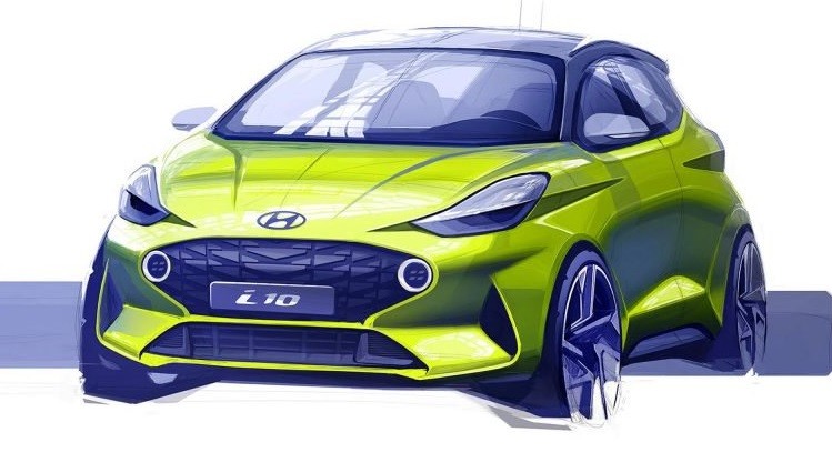 Hyundai Bocorkan Sketsa City Car i10 Generasi Terbaru, Tampil Lebih Agresif