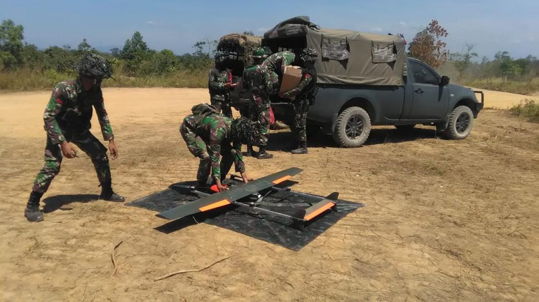 Dittopad Perkenalkan Drone Hybrid VTOL di Latancab Kartika Yudha 2019