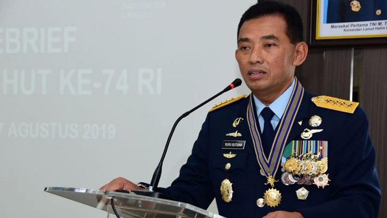 KSAU Apresiasi Aksi Tim Flypast Merah Putih Flight di Peringatan HUT ke-74 RI