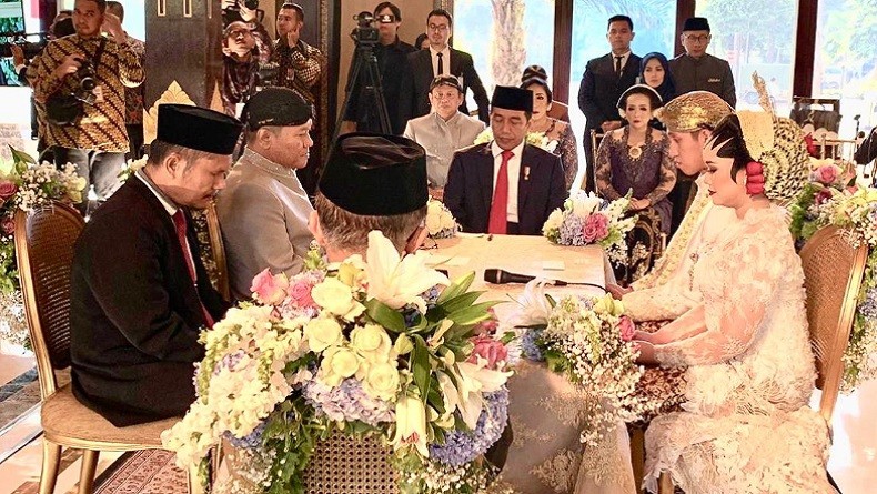 Presiden Jokowi dan Wapres JK Jadi Saksi Pernikahan Putra Bamsoet