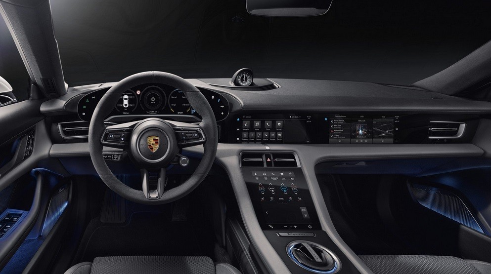Interior Porsche Taycan 2020 Terungkap, Sematkan Fitur Layar Sentuh Canggih