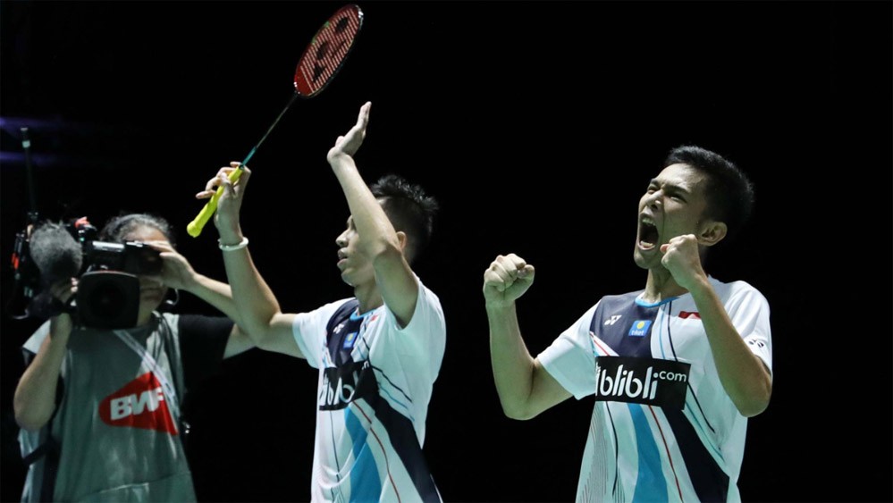 Hasil Korea Open 2019: Seru, Fajar/Rian Taklukkan Kevin/Marcus