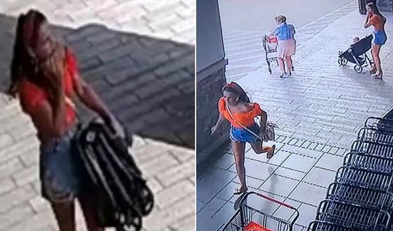 Perempuan Ini Curi Stroller di Toko, tapi  Balik Lagi karena Bayinya Tertinggal