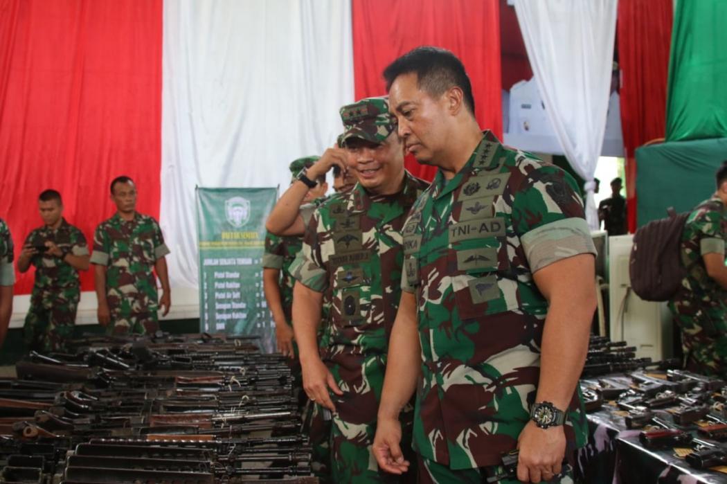 KSAD Apresiasi Kodam IM & Masyarakat Aceh soal Penyerahan Senjata Sisa Konflik