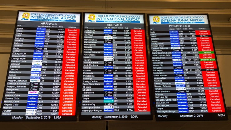 1.400 Penerbangan Dibatalkan akibat Terjangan Topan Dorian di Bahama
