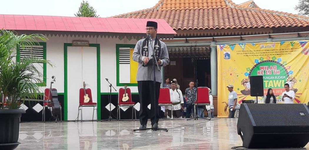 Hadiri Milad Ke-19 Perkampungan Budaya Betawi Setu Babakan, Ini Pesan Anies