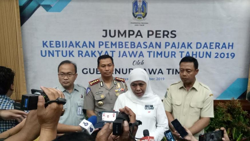 Program Pemutihan Pajak Kendaraan, Gubernur Khofifah: Ini Kado untuk Warga Jatim