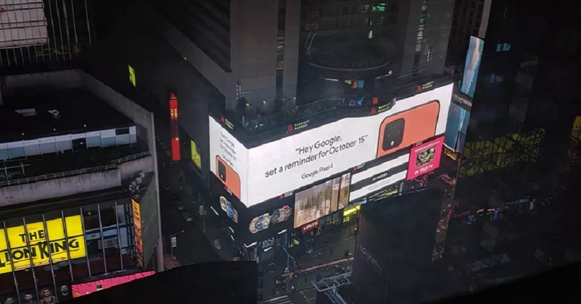 Google Konfirmasi Pixel 4 Warna Oranye lewat Iklan di Time Square