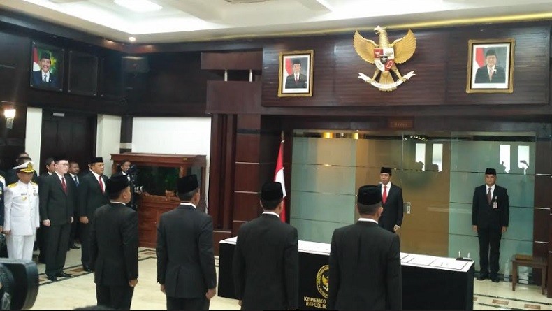 Mayjen TNI Tri Soewandono Dilantik sebagai Sesmenko Polhukam