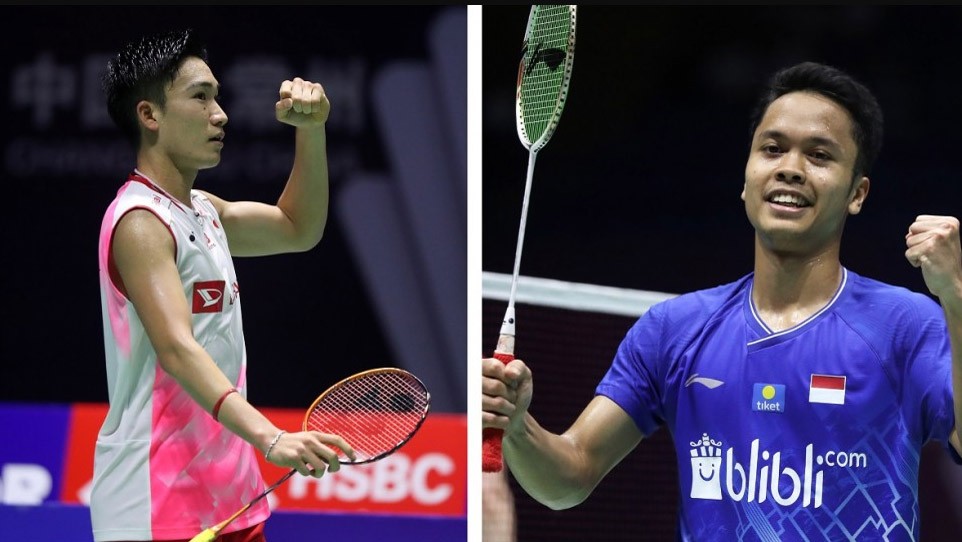 Head to Head Anthony Ginting Vs Kento Momota jelang Final China Open 2019