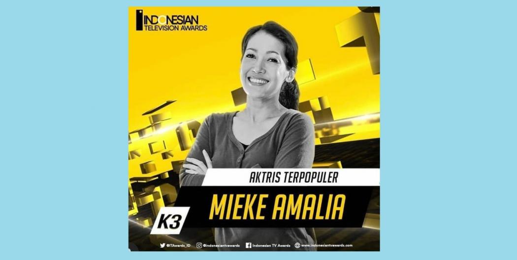 Aktris Terfavorit di ITA 2019, Mieke Amalia: Tidak Menyangka Sama Sekali