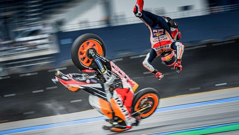 Marquez Kecelakaan di MotoGP Thailand, Ini Penyebabnya