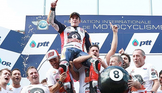 MotoGP 2019: Marc Marquez Cetak Banyak Rekor Usai Raih Gelar Juara
